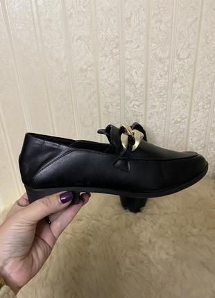 Кожаные туфли мюли с цепочкой adrianak2 фото