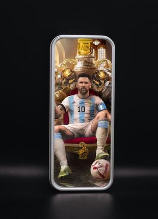 Металевий пенал lionel messi1 фото