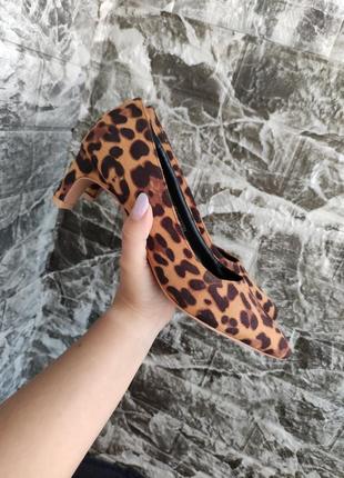 Шикарные туфли лодочки леопардовый принт