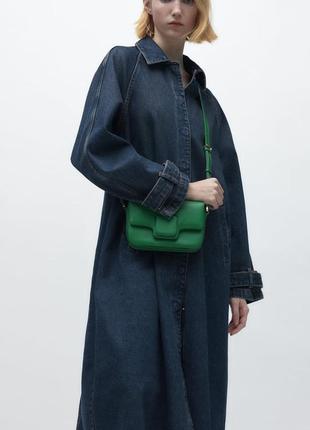 Zara 🔥 -60% сумка зеленая мини сети3 фото