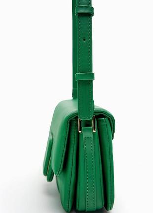Zara 🔥 -60% сумка зеленая мини сети5 фото