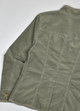 Вельветовая куртка жакет l.l.bean размер xs // хлопок милитари5 фото