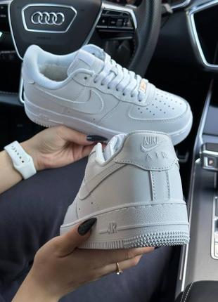 Nike air force 1 winter all white2 фото