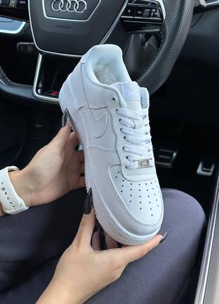 Nike air force 1 winter all white8 фото