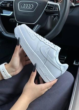 Nike air force 1 winter all white4 фото