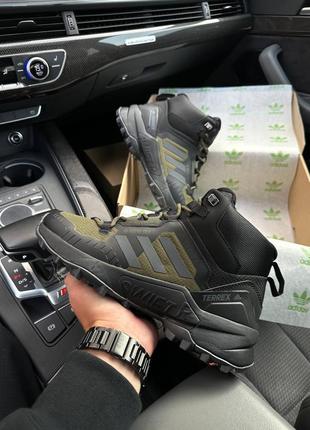 Чоловічі кросівки adidas terrex swift r termo army green5 фото