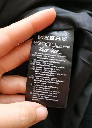 Куртка косуха из натуральной замши черного цвета6 фото