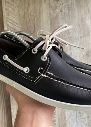 Кожаные топсайдеры мокасины sebago