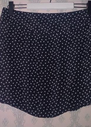 Женская черная мини юбка в горошек promod1 фото