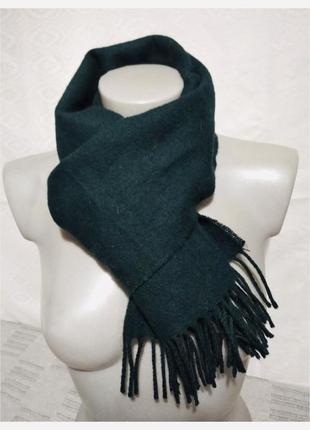 Шарф с бахромой 100% овечья шерсть