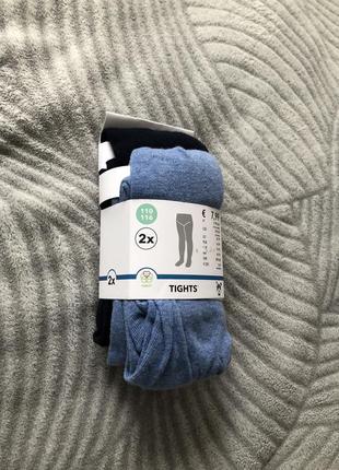 Новий набір  колготок колготки темні 110/116 см