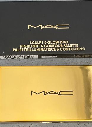 Палетка для лица контур +  хайлайтер mac highlight & contour palettes3 фото