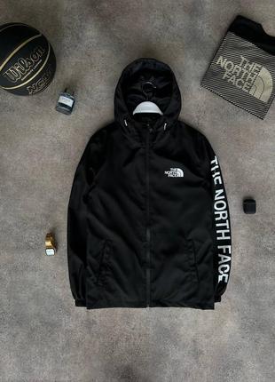 Чоловіча вітровка The North Face чорна куртка tnf весна осінь
