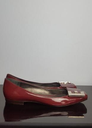 Gianvito rossi лаковые туфли на низком ходу.4 фото