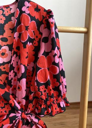Сукня на запах в квітковий принт george m3 фото