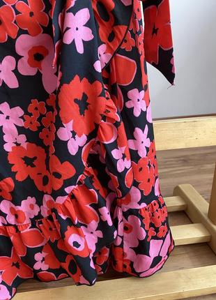 Сукня на запах в квітковий принт george m5 фото