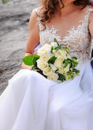 Весільна сукня, сукня на розпис2 фото