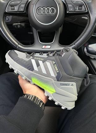 Чоловічі кросівки adidas terrex swift r termo gray green1 фото