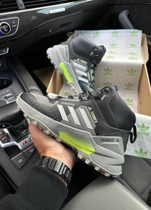 Чоловічі кросівки adidas terrex swift r termo gray green4 фото