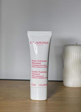 Очищающее средство clarins gentle foaming cleanser with cottonseed 50 ml