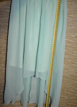 Нарядное дизайнерское платье star от julien macdonald цвета мяты 9 лет /134 см5 фото