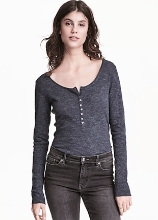 Лонгслив от h&m органический хлопок
