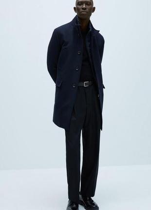 Пальто мужское т.синее zara s