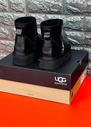 Ugg australia черные женские высокая подошва натуральной кожа размеры 36-413 фото