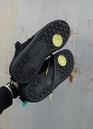Кожаные кроссовки adidas bad bunny x adidas forum low black. накладки, дополнительные шнурки4 фото