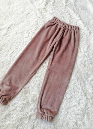 Тёплая уютная мягкая пижама двухсторонний мех плюш тедди штаны джоггеры кофта свитшот с резинкой теп3 фото