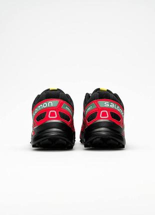 Мужские кроссовки salomon speedcross 3 black red8 фото