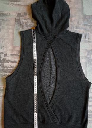 Спортивна худі безрукавка з капюшоном victoria sport.