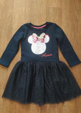 Теплое нарядное платье из minnie mouse