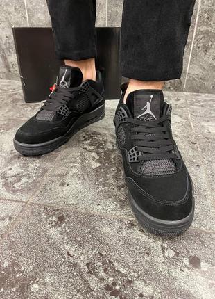 Кросівки чорні nike air jordan 4 DD9336-400 mat