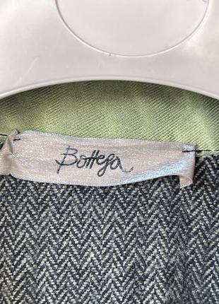 Куртка жакет bottega зеленая салатовая джинсовая интересный крой интересные пуговицы y2k бохо эксцентричная7 фото