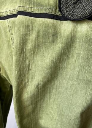 Куртка жакет bottega зеленая салатовая джинсовая интересный крой интересные пуговицы y2k бохо эксцентричная10 фото
