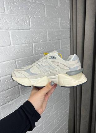 Зимние женские кроссовки New Balance Hombre 574 in Verde Gris beige4 фото