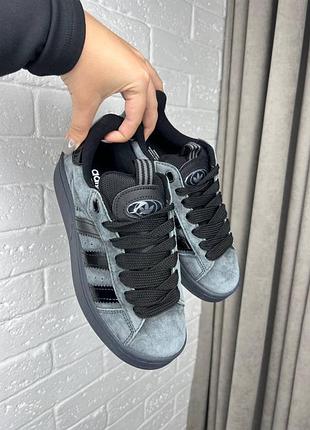 Мужские кроссовки adidas campus grey black