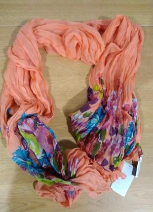 Alcott шарф абрикос цветы