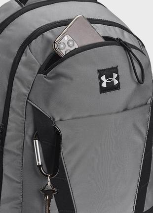 Under armour жіночий сірий рюкзак hustle signature backpack-blk4 фото