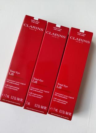 Восстанавливающий концентрат для кожи вокруг глаз clarins total eye lift 7мл3 фото