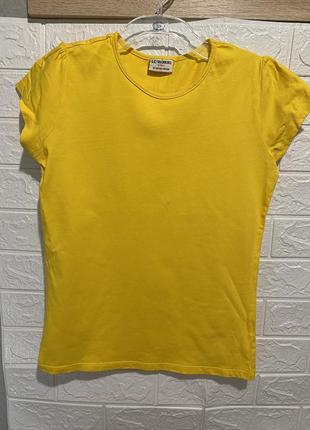 Базовая желтая футболка lc waikiki3 фото