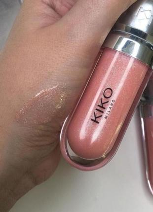 Блеск kiko milano 04, блеск кико 3д, 3d hydra lipgloss 04, блеск кико 046 фото