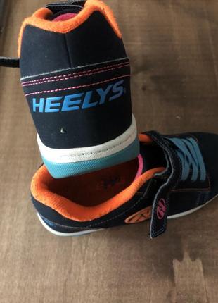 Роликовые кроссовки heelys на двух колесах.  размер по стельке 24см.4 фото