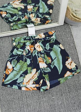 Новые синие шорты в визунок shein