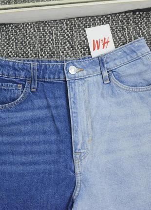 Новые джинсовые шорты колорблок h&m3 фото