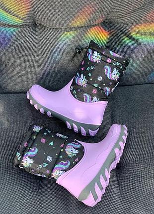 Детские зимние сапоги ботинки сноубутсы угги