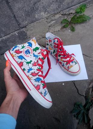 Высокие кеды converse all star dinoverse