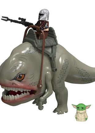 Человечки звездные войны конструктор лего - большая фигурка бларрг с мандалорцем