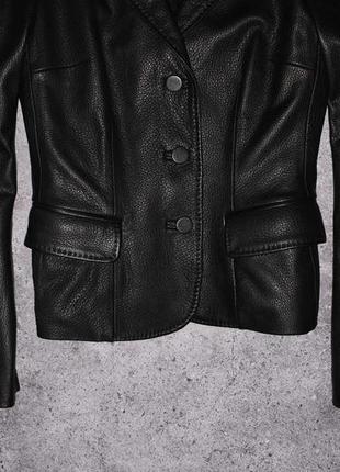 Dolche gabbana leather blazer (женская кожаная куртка пиджак d&g )4 фото